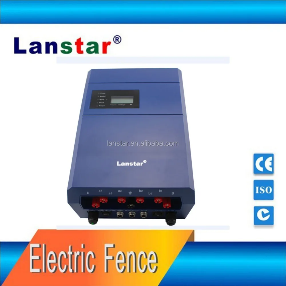 
Perimeter Security Products, Home Garden Security Electric Power Fence Generator, Solar Panel Electric Fence Energizer Factory 