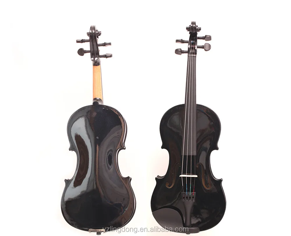 chinese black / pink / blue/ white color violin 4/4