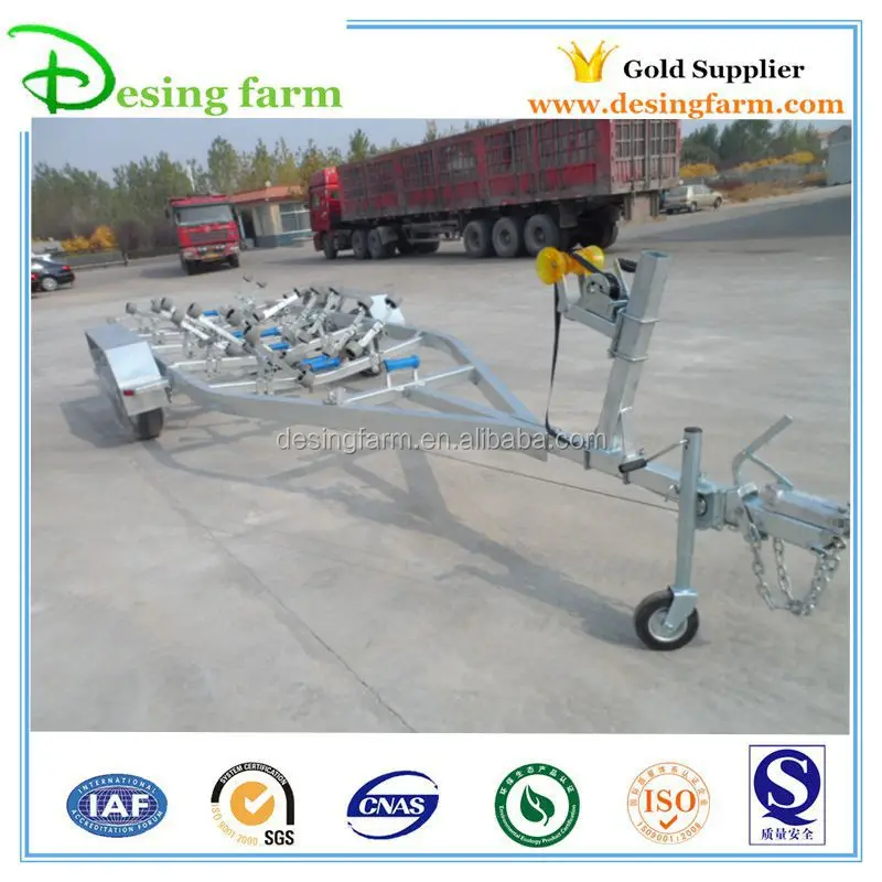 6800 hot dip galvanized boat trailer for 6m boat
