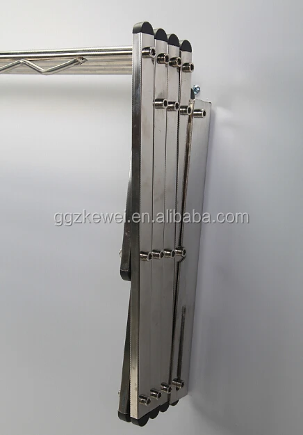 MR-VP4W  clothes stands with wind proof hanger stainless steel wall mounted  folding clothes drying rack dryer