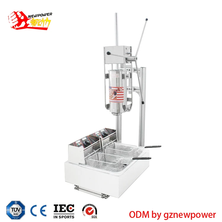 newpower spanish high quality churro fryer churros machine fry snack bakery equipment for sale