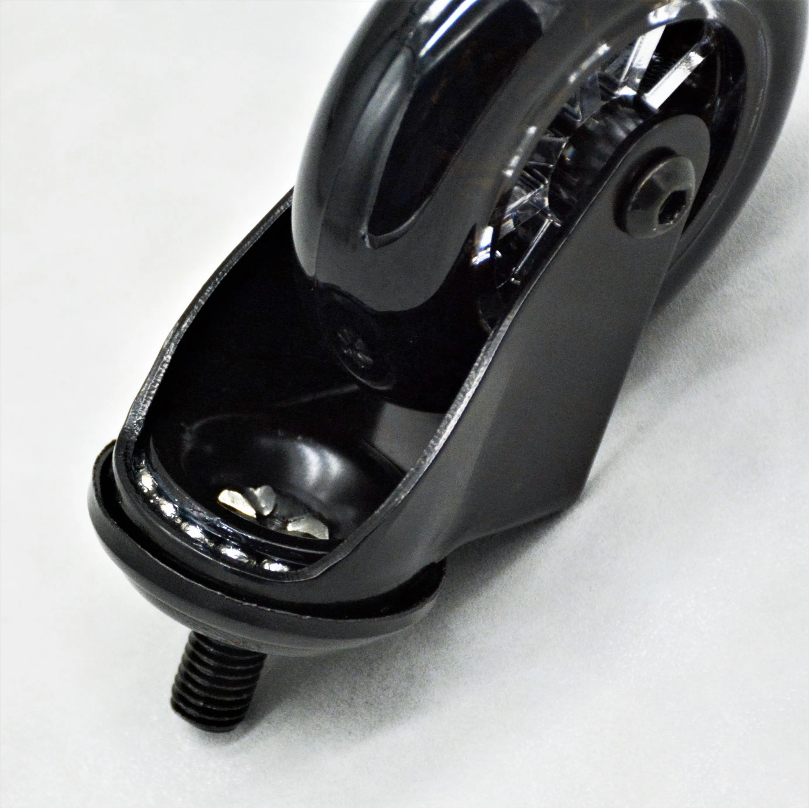 SS transparent caster castor clear PU wheel with brake 35 50 60 75 100 mm