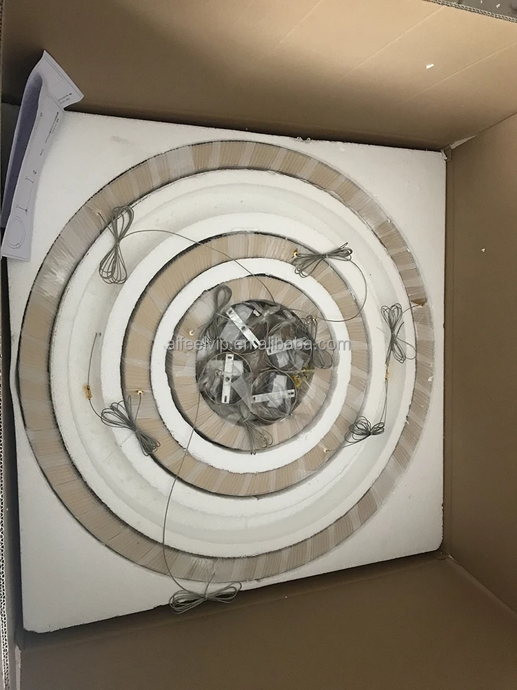 Modern led ring stainless steel chandelier pendant lights modern