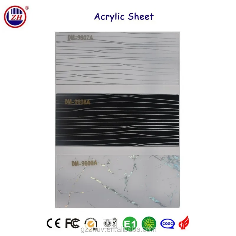 Гуанчжоу Заводская цена бамбука текстуры акриловый лист цена