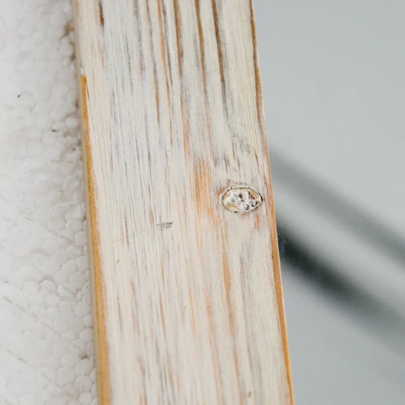 Long Decorative Distressed Unfinished  rectangular Wall rustic wooden mirror