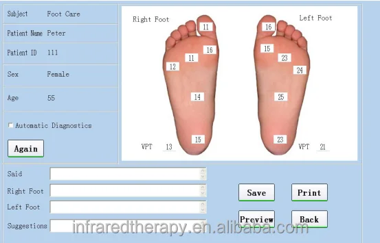Sales Agent of Portable Medical Diagnostic Equipment and Vibration Sensory Threshold Detection