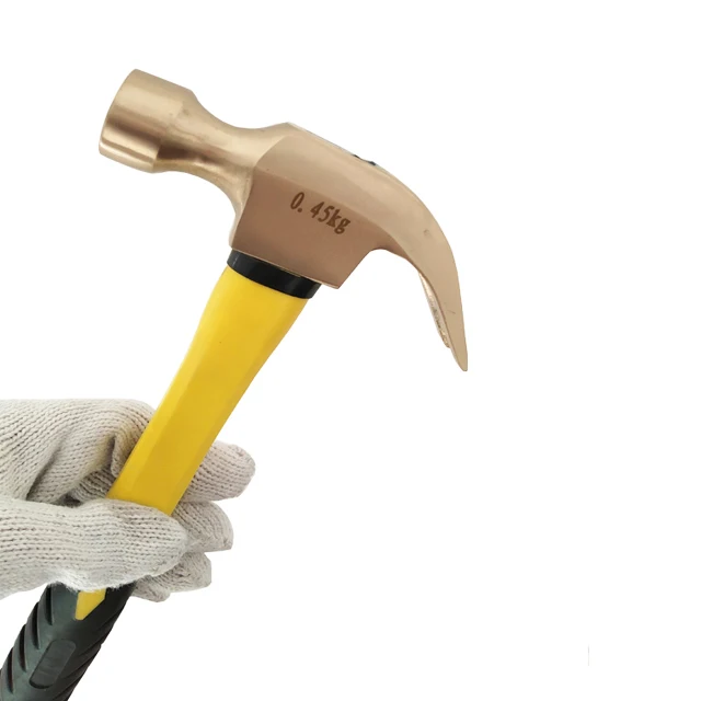 China manufacturer Non sparking bronze brass claw hammer
