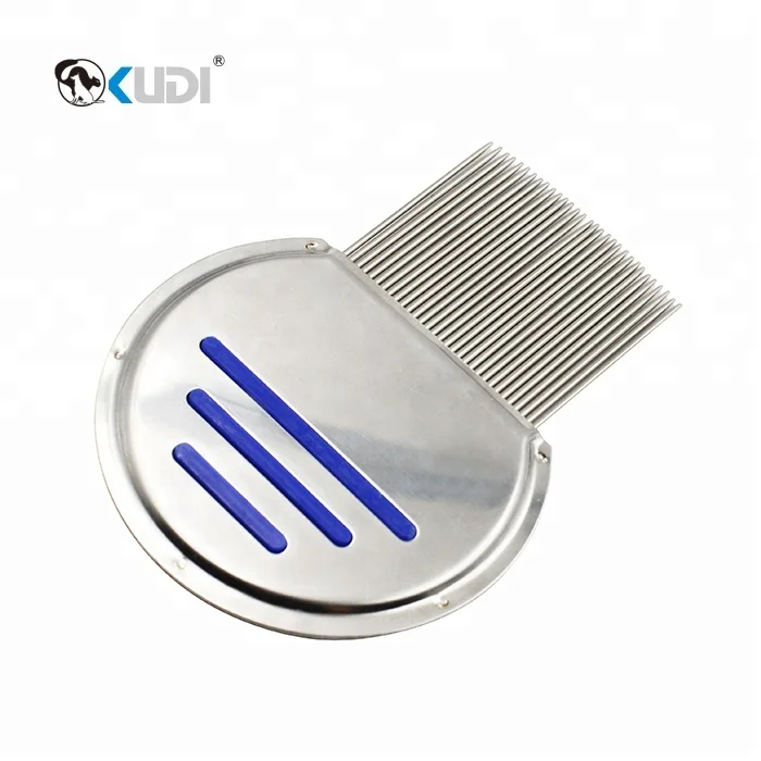 Wholesale dog puppy aluminum steel metal mat remover nit head anti flea hair needle brush and combs for lice