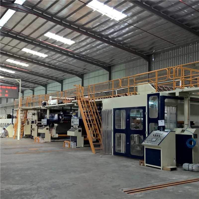 
Fingerless type single facer corrugating plant carton corrugated box making machine 