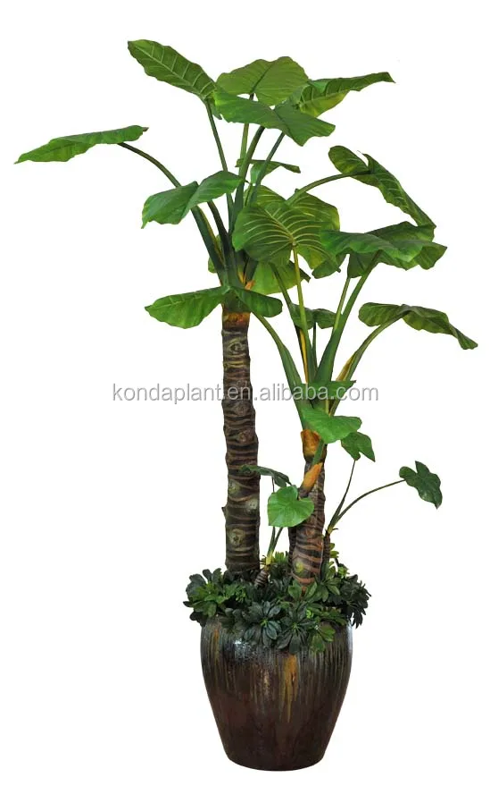 artificial ornamental plants mini artificial plants plastic alocasia bonsai plant