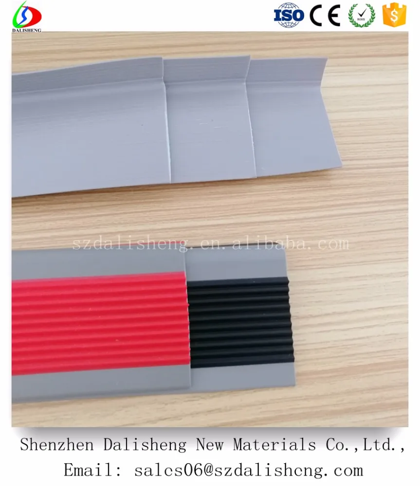 
Rubber Treads Stairs Nosing Strip PVC Safety Step 