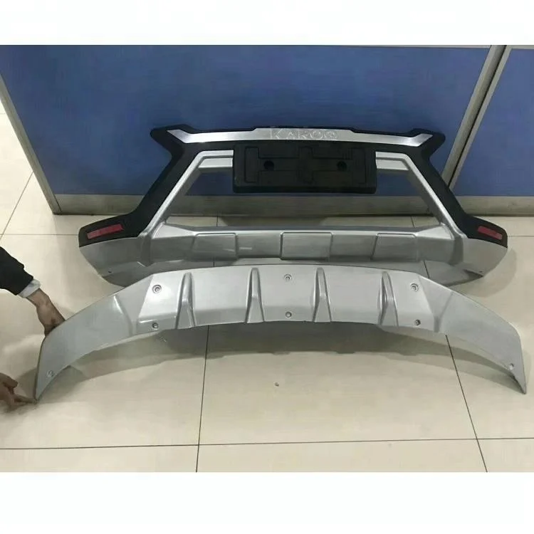 Высококачественная защитная накладка на передний и задний бампер из АБС-пластика для Skoda Karoq 2018 года