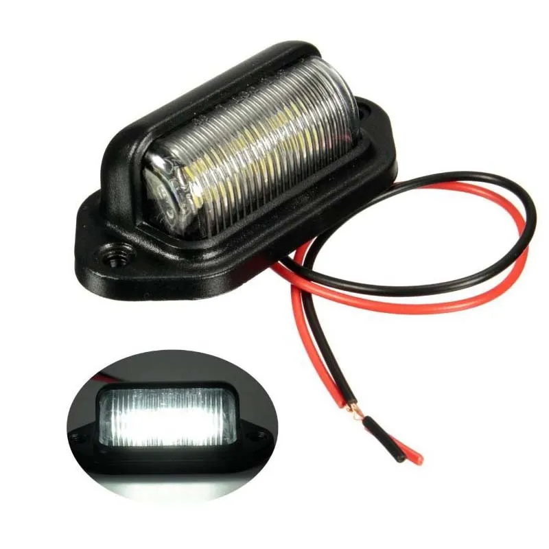 1PC 12V LED License Plate Light Lamp Bulbs for Motorcycle Automotive Aircraft RV Truck Trailer Boats White Car Styling