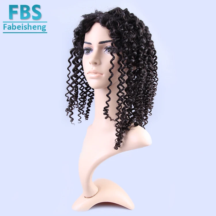 
2018 FBS raw 100% unprocessed virgin malaysian remy hair factory price supply deep curly full lace wig 
