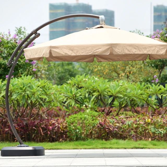 DH-120 Columbo 4m*4m Big Umbrella aluminium parasol garden patio umbrellas