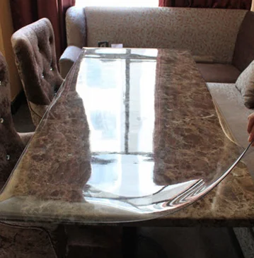 clear flexible pvc dining table plastic sheet manufacture