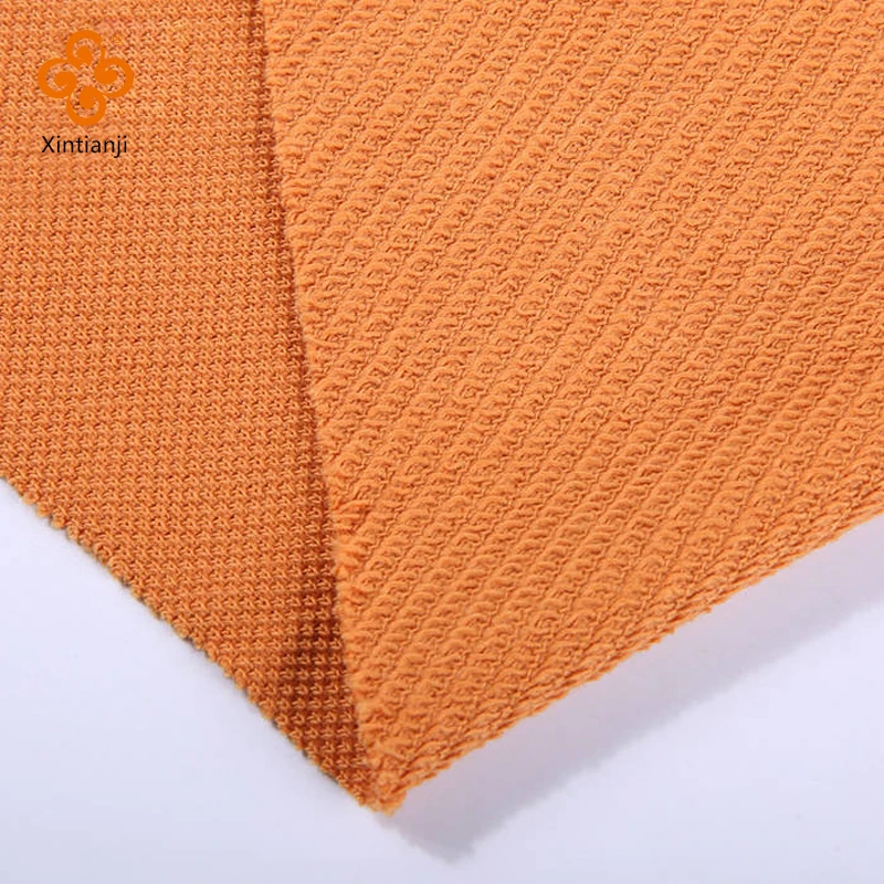 Dyed 100% Pearl Weave Cotton Sweater Knit Fabric