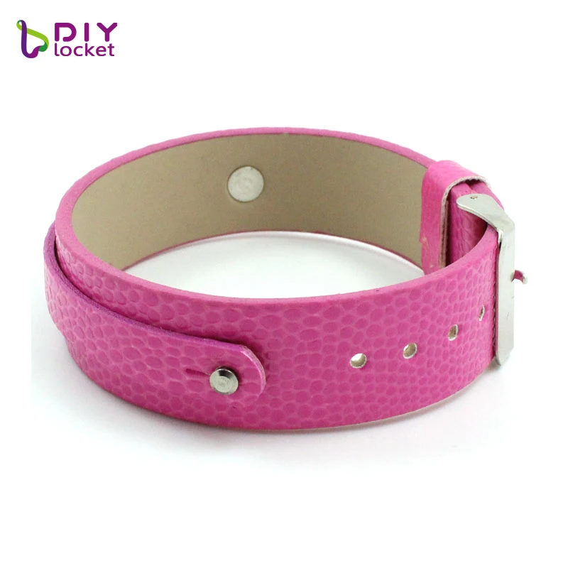 18mm PU Leather Wristband Wrist Strap Bracelets for Slide Charms Letters DIY Bracelet Accessories