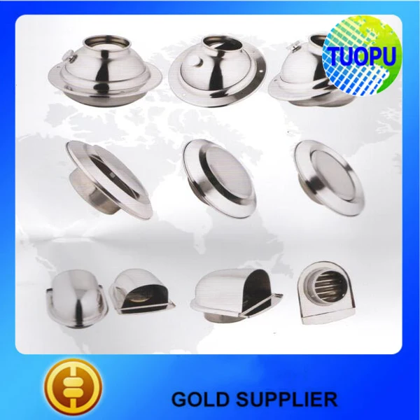 Wall mounted cowl vent,building cowl vent,stainless steel ceiling cowl vent head