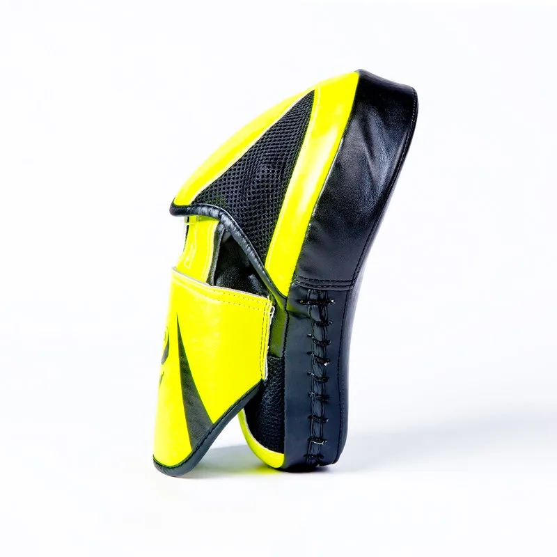 yellow Boxing Strike Curved Arm Pad Focus  Punch Shield
