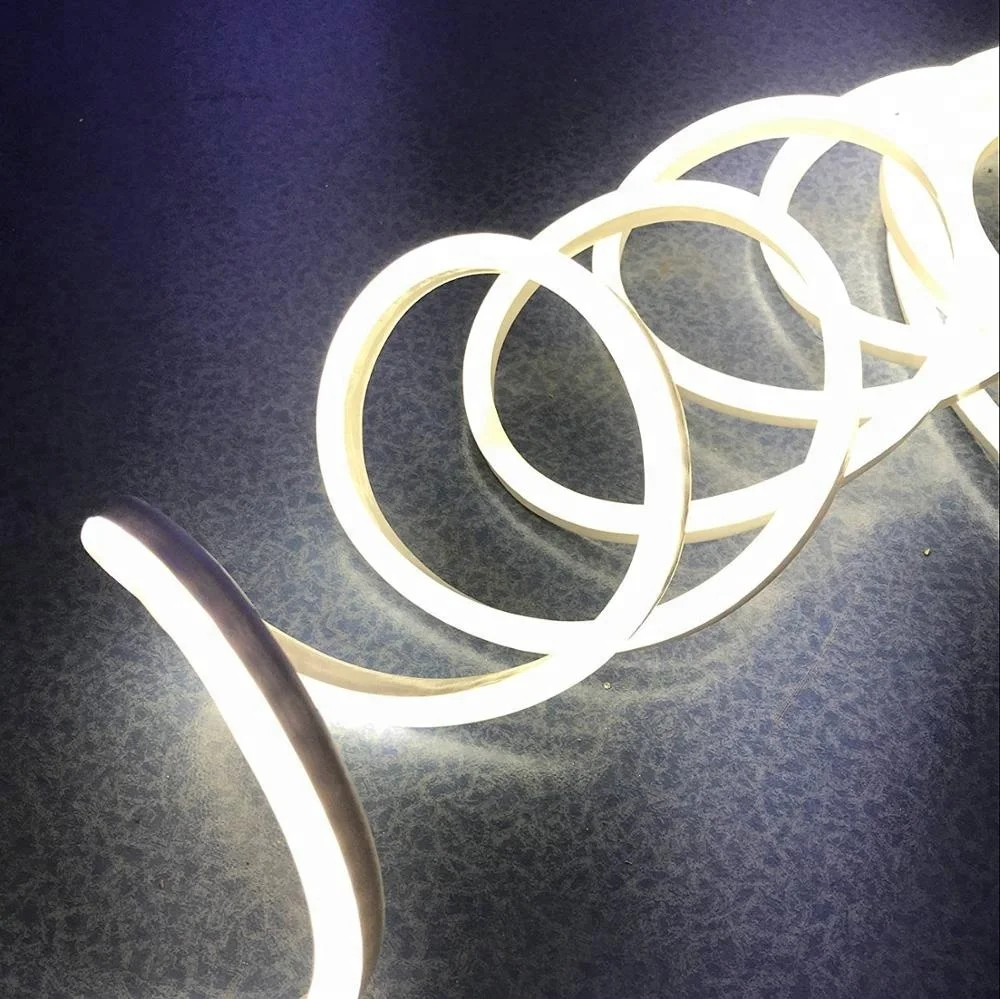 
ETL Listed 120 Volt LED NEON Flexible Lighting Strip White Waterproof Resistant Accessories Included 18FT 36led/m 
