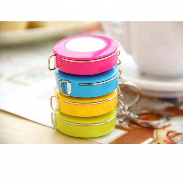 Custom 150cm / 60 Inch Keychain Mini Retractable Tape Measure For Cloth