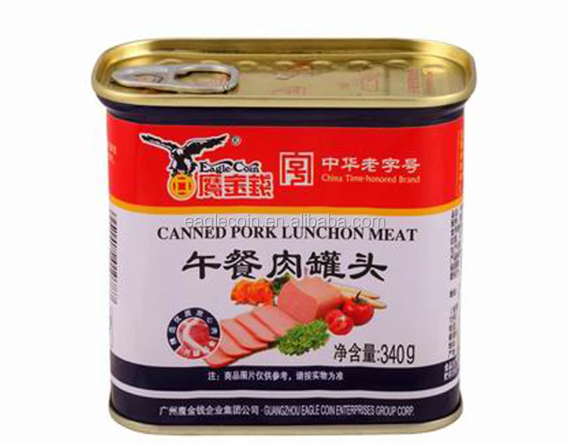 Canned Hot Pot Pork Luncheon Meat 340g HACCP ISO QS
