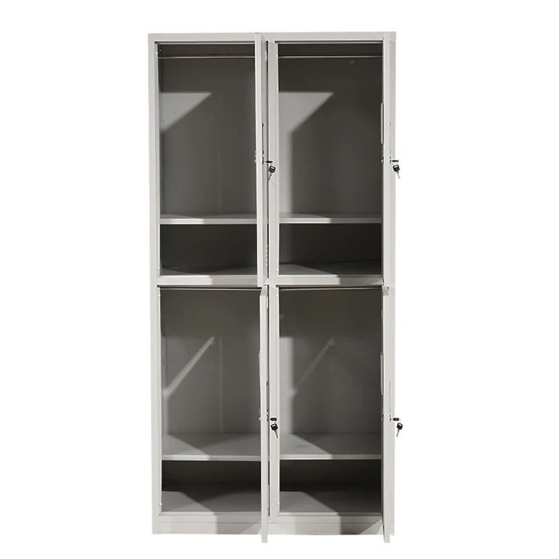 Home furniture colorful designs 4 door locker steel almirah godrej