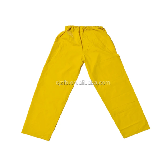 Heavy duty PVC/Polyester raincoat and pants with low price