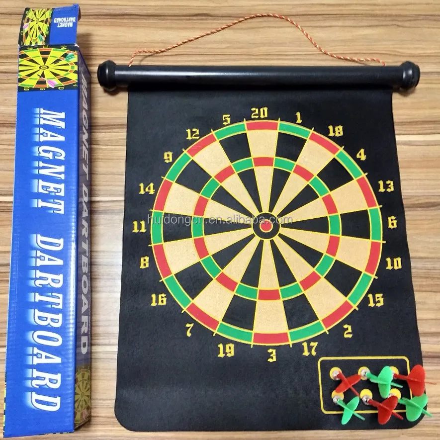 2020 newest cheap wholesale 12 inch Double Side Hanging Magnetic Dartboard with 4 darts for gift for kids for indoor exercise