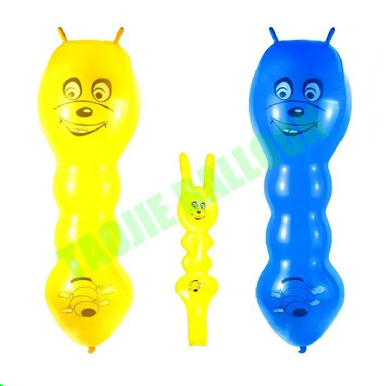 Fashiohn New Design Latex Caterpillar Shape Balloon Animal Bug Shape Latex Balloon for Kids
