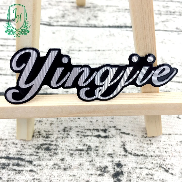 Customized Aluminum Metal Name Plate Stainless Steel Aluminum Engrave Nameplate Metal Brand Name Raised Metal Logo Plates