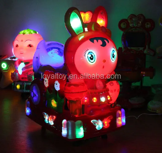 LYER2154 rabbit kiddie ride, colorful coin operated video game machines, commercial grade cheap arcade machine