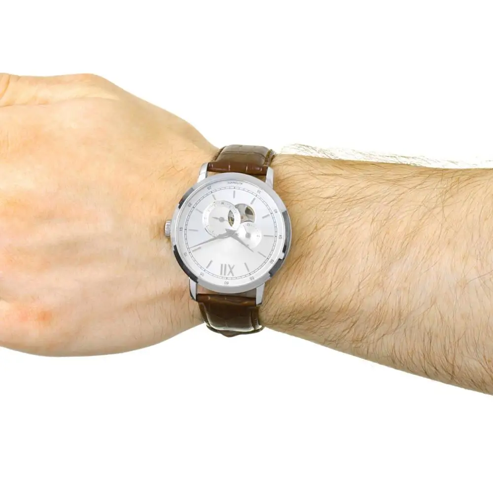 LOW MOQ OEM CUSTOM MENS LUXURY HANDS SKELETON QUARTZ WATCHES