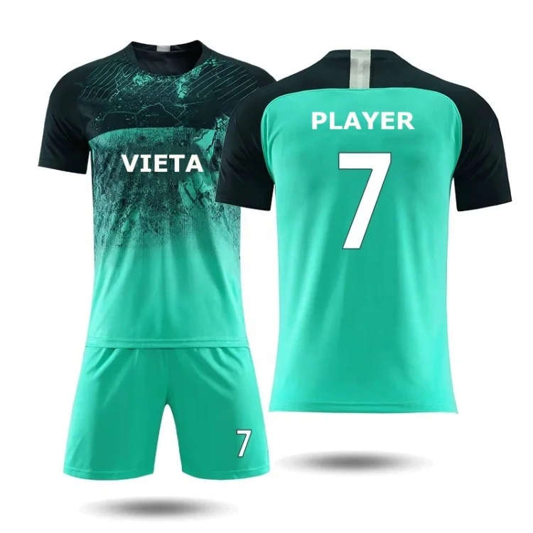 
Cheap Wholesale 2019 Latest Designs Jersey Soccer Youth Sublimation Green Camo Football Uniform Set Custom Soccer Kits 
