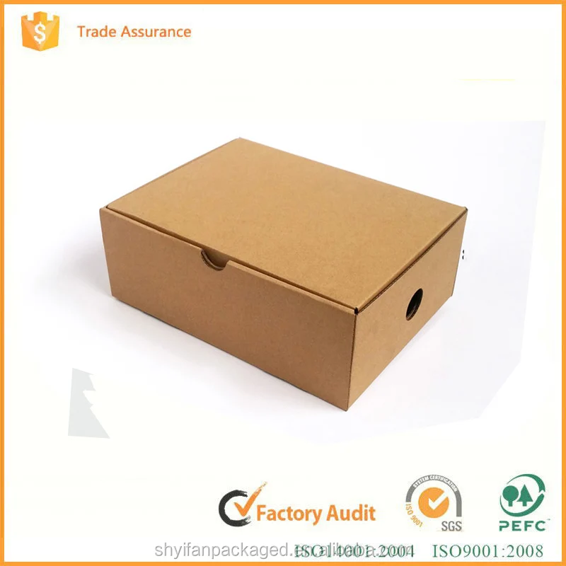 Оптовая гофрированные вторичной переработке пользовательского печати обувной коробке