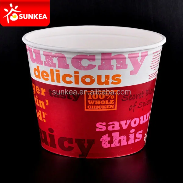 Sunkea factory price 170 oz High capacity fast food fried chicken bucket