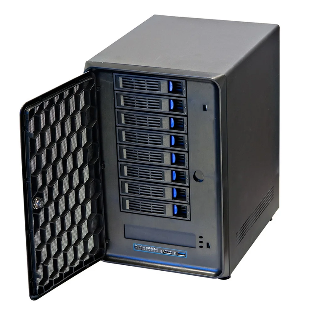 server nas case Black Mini-ITX Form Computer Storage  Chassis