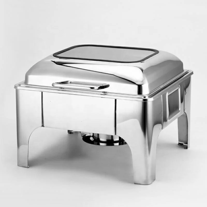 Restaurant & Hotel Supplies rectangle Alcohol Stainless Steel Buffet Chafing Dish