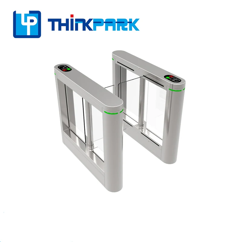 Tailgate Detection Waist High Swing Glass Optical Turnstile
