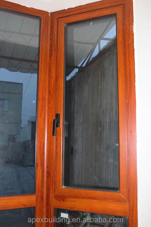 Wood Grain Aluminum Bay Window