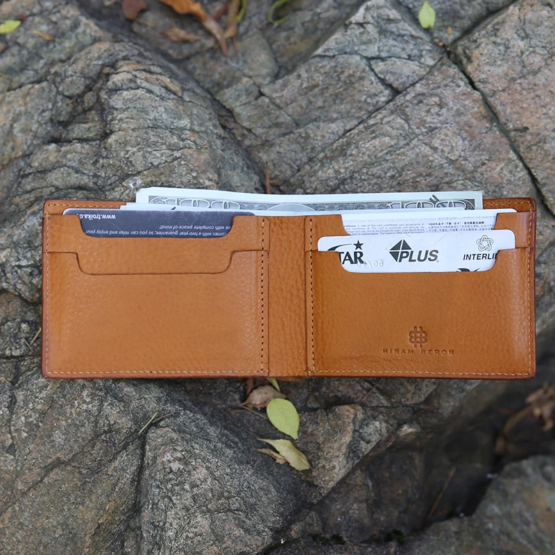 China Supplier Factory from Italy Creative personality good quality genuine leather wallet men