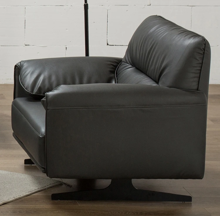 
8073 Contemporary Upholstered 78.4 inch Sofa / Living Room Couch, Dark Grey 