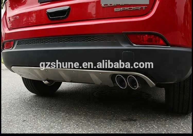 Передняя и задняя противоскользящая пластина из нержавеющей стали для компаса 2017-2018 Защитная крышка бампера автомобильные аксессуары