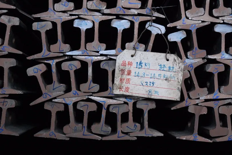 15kg/m Q235 steel rail light rail