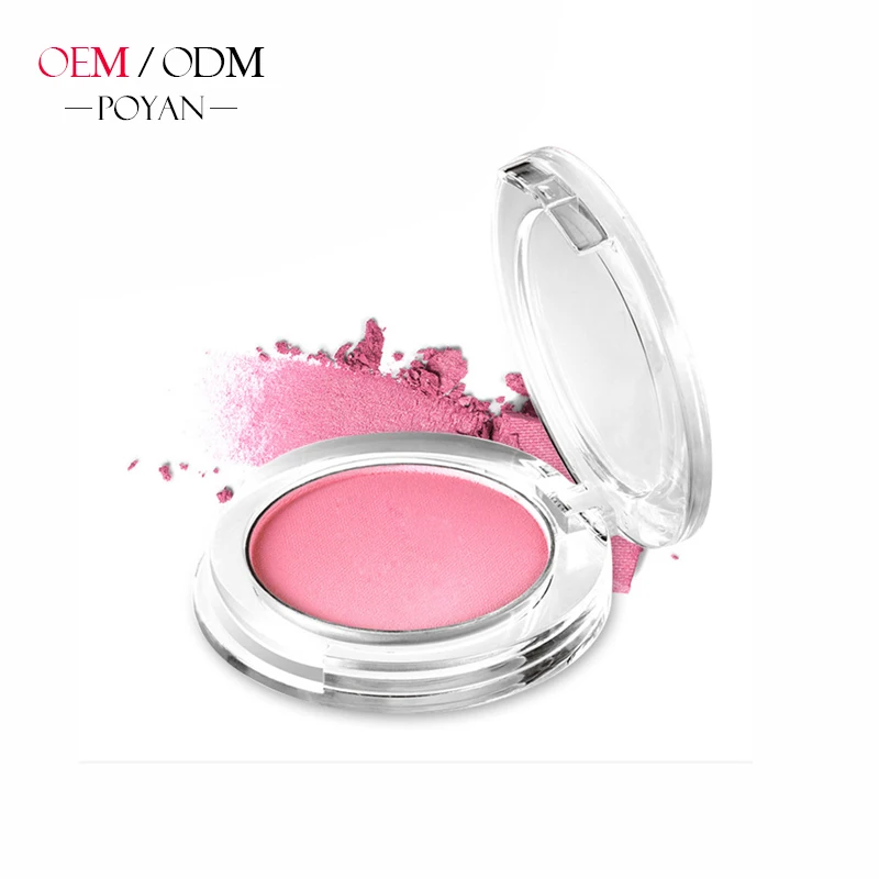 Plastic Container Ice Cream Single Color No Brush Makeup Baked Blush Makeup Blusher Pressed Blush Powder Cheek Cosmetic 12000pcs