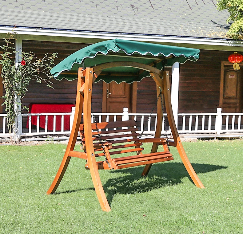 
Indoor outdoor furniture garden Hanging nest swing basket swing wooden swing chair with cushion and stand seat 