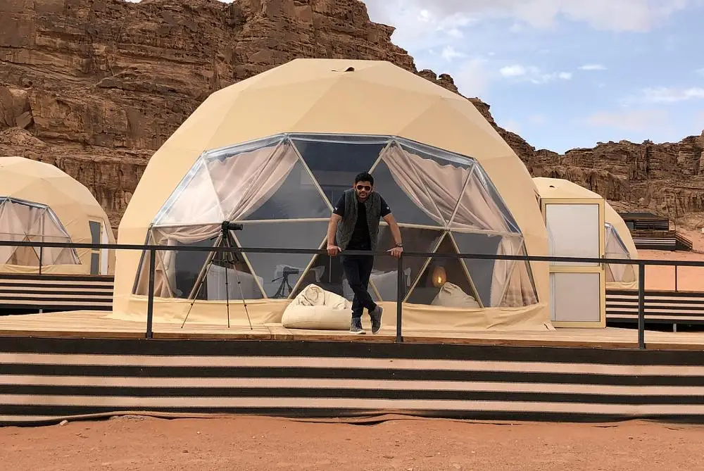 Luxury PVDF Outdoor Glamping Mountain Dome House Hotel Tent