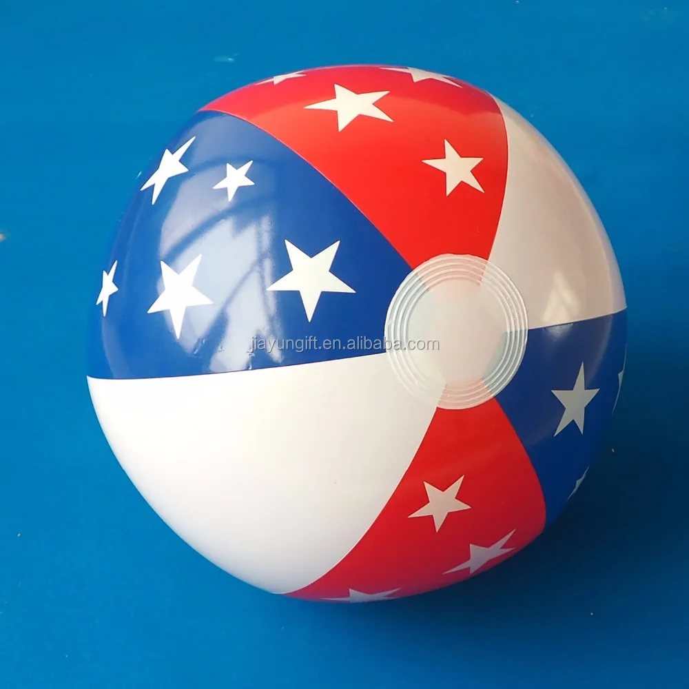 inflatable beach ball with star printing