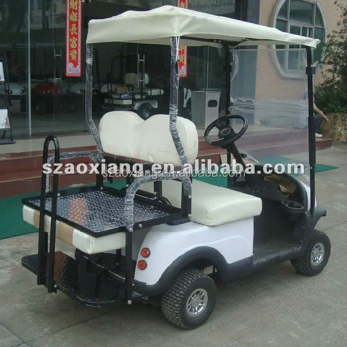 cheap two person electric golf cart for sale with golf bag holder